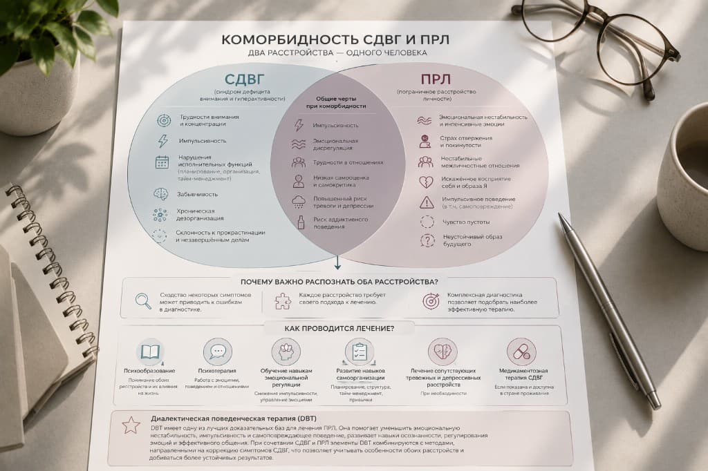 СДВГ и пограничное расстройство личности. Что известно об этой коморбидности?
