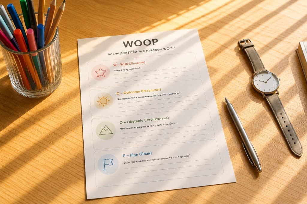 Техника WOOP. Как превратить намерение в действие?
