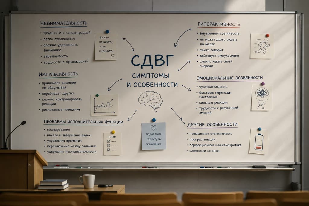 Симптомы и особенности